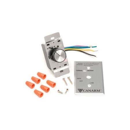 Canarm Canarm® Variable Speed Switch Control For 4 Fans, Silver FRMC5